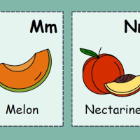 Fruit Alphabet Flashcards